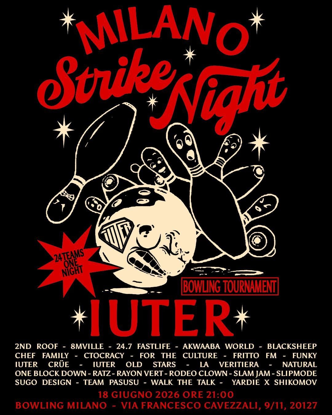 IUTER presents: Milano Strike Night