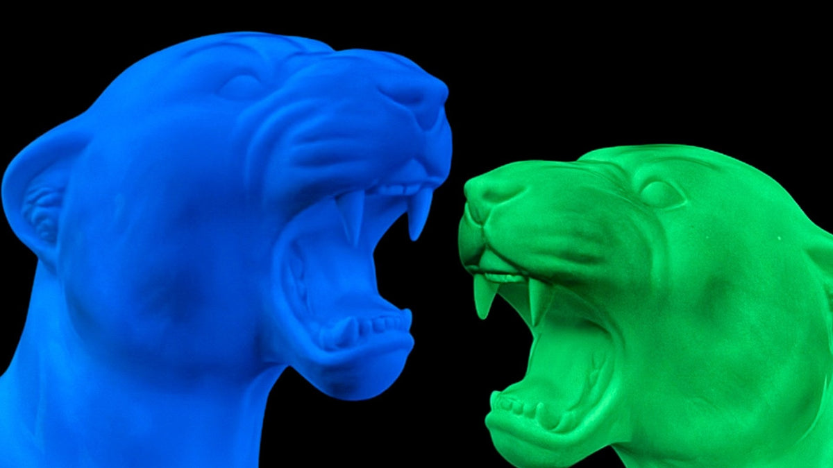 Glow In The Dark Ceramic Panthers