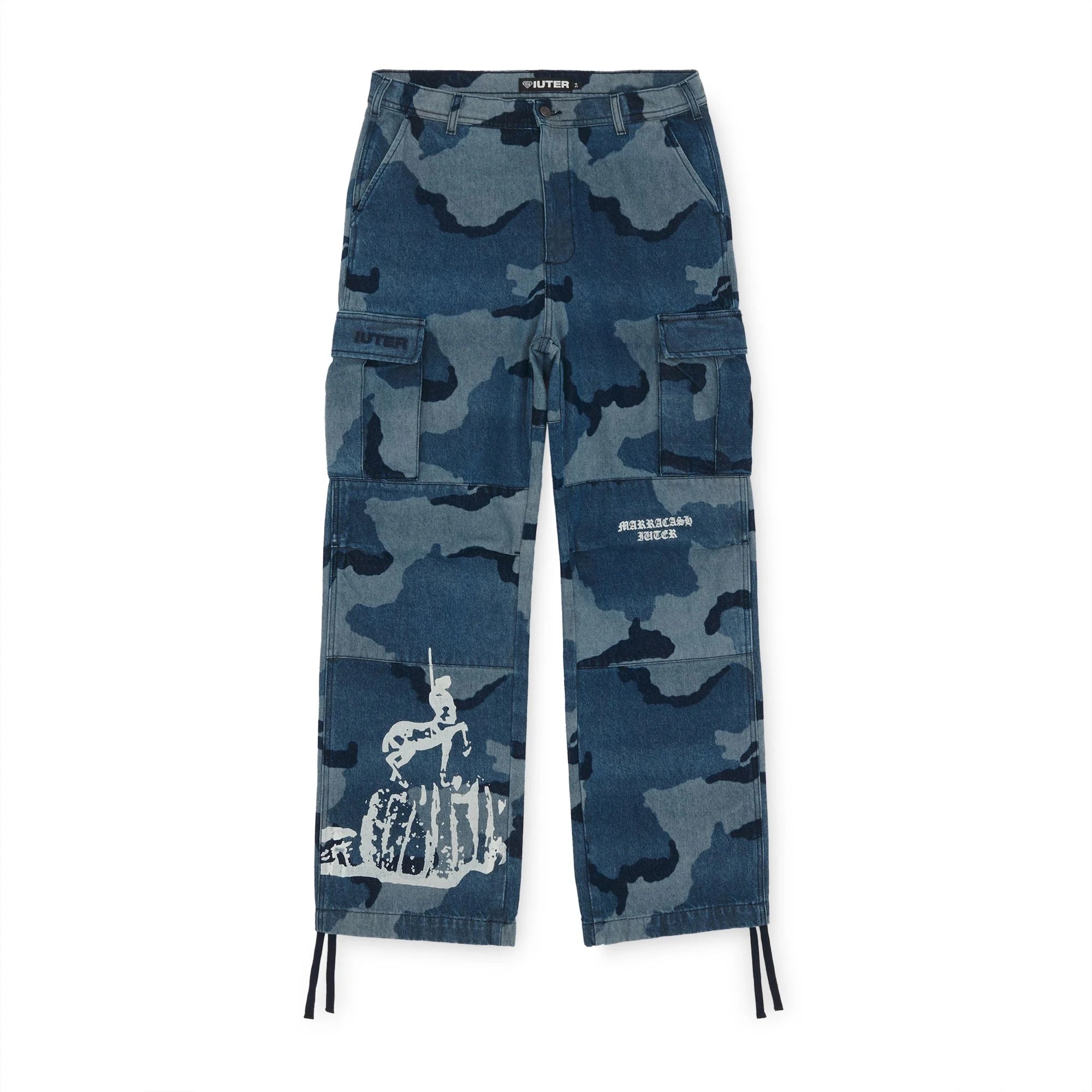 IUTER MARRACASH - CENTAUR LASER CARGO PANTS CAMO BLUE