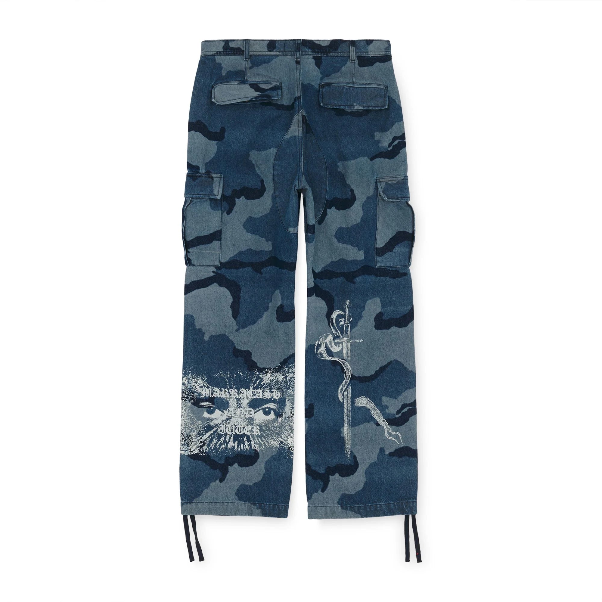 IUTER MARRACASH - CENTAUR LASER CARGO PANTS CAMO BLUE