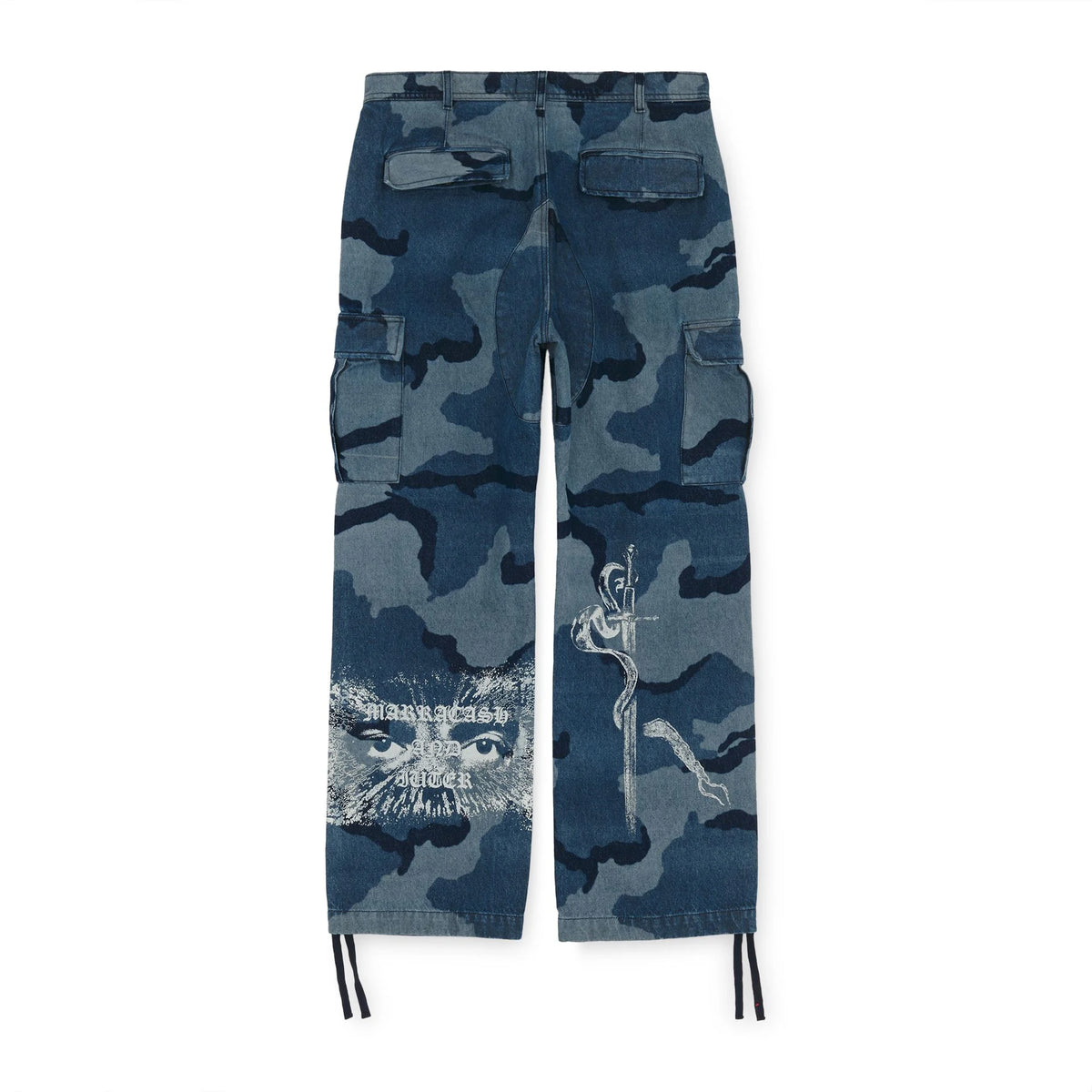 IUTER MARRACASH - CENTAUR LASER CARGO PANTS CAMO BLUE
