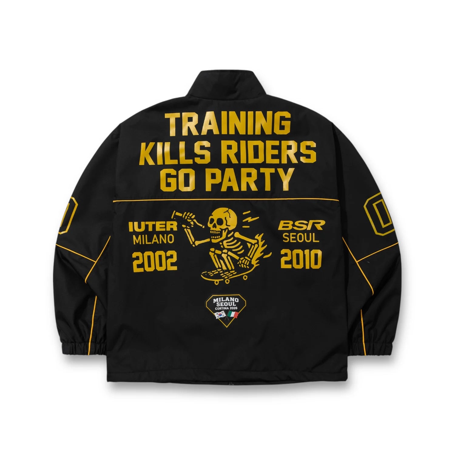 BSR X IUTER DUAL CITY TRACK JACKET BLACK