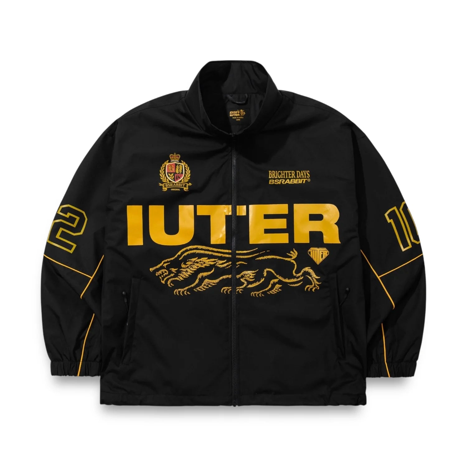 BSR X IUTER DUAL CITY TRACK JACKET BLACK