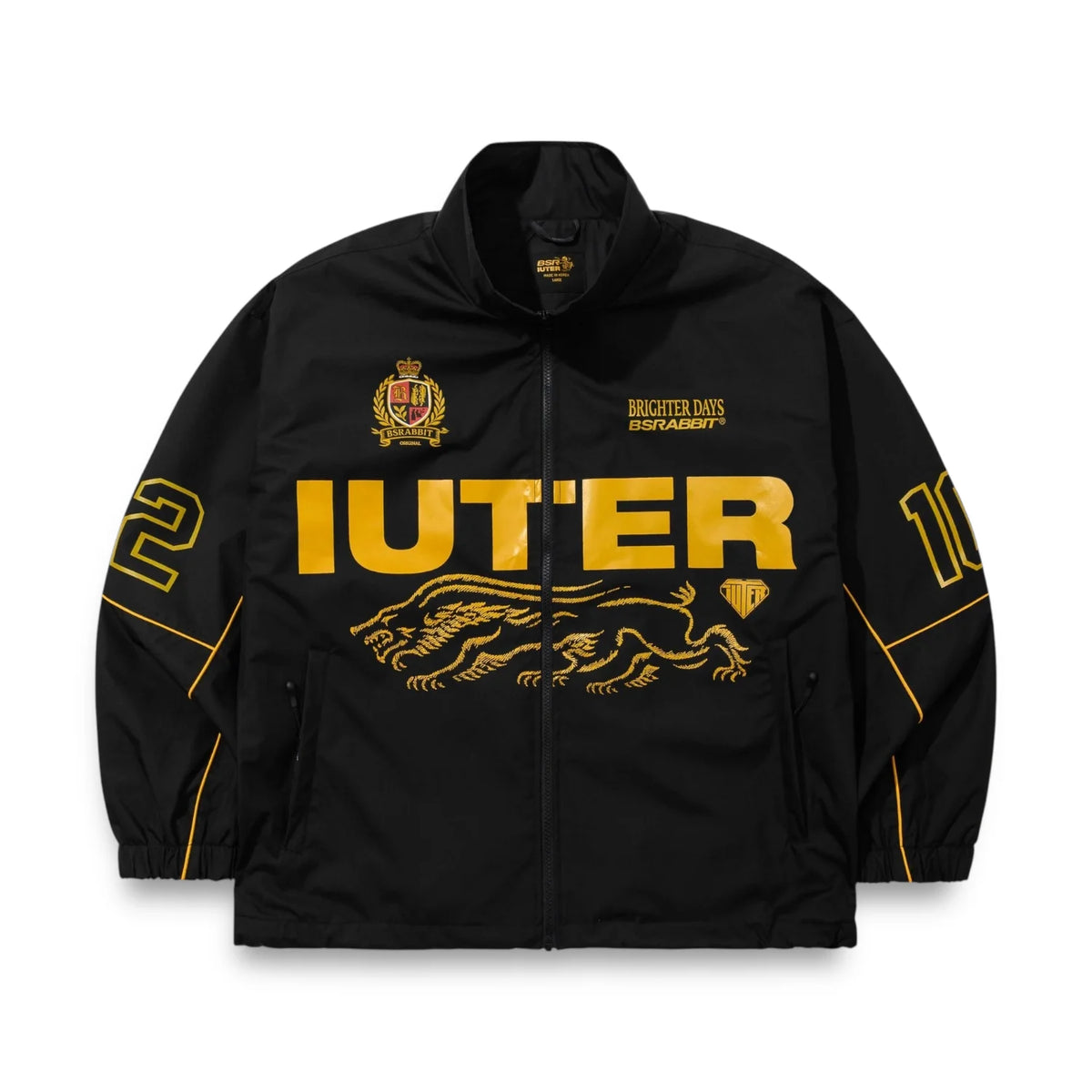 BSR X IUTER DUAL CITY TRACK JACKET BLACK