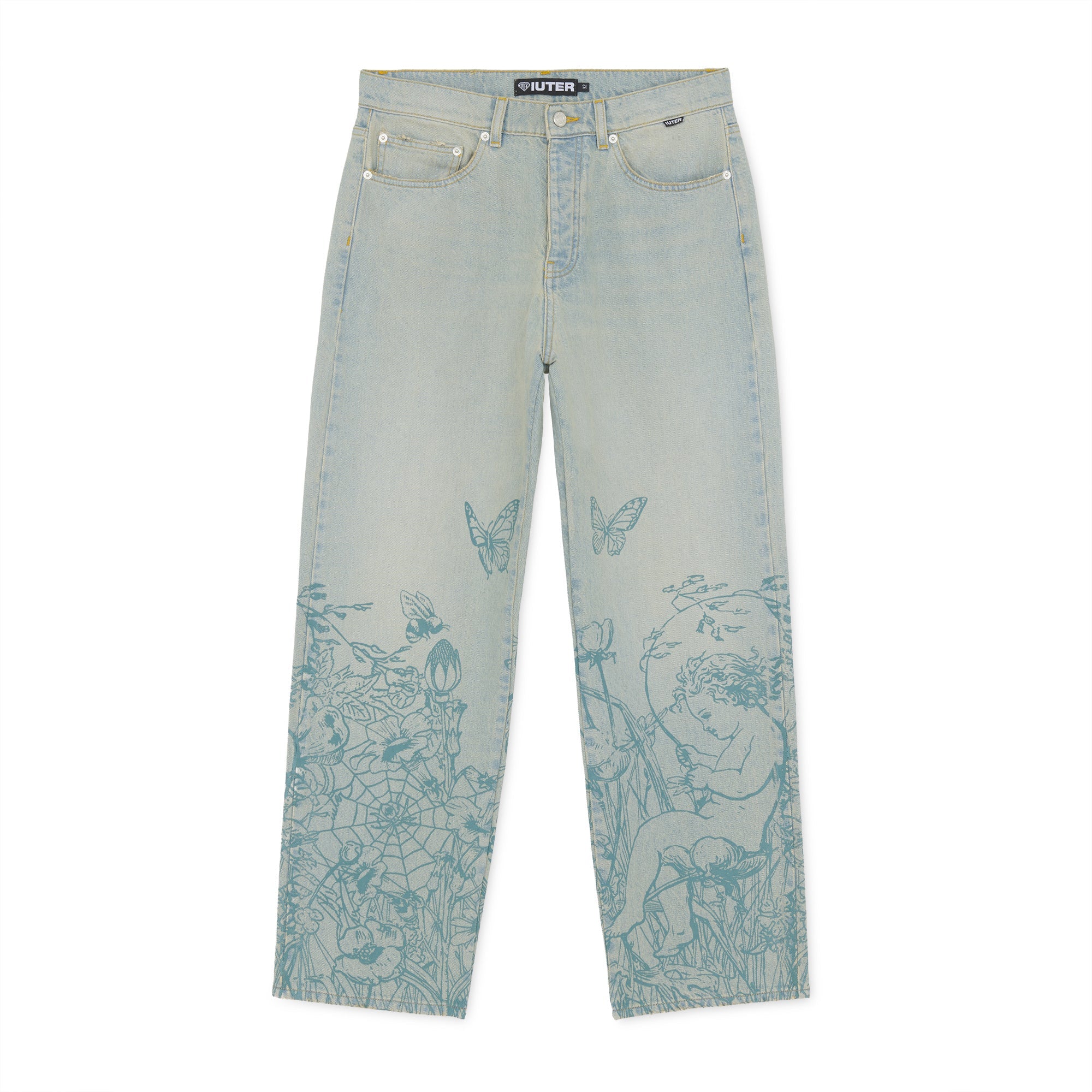 SYMPHONY LOOSE DENIM PANTS FADED