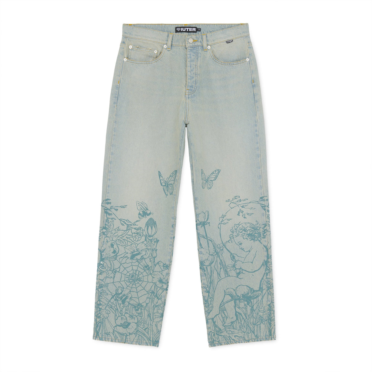 SYMPHONY LOOSE DENIM PANTS FADED