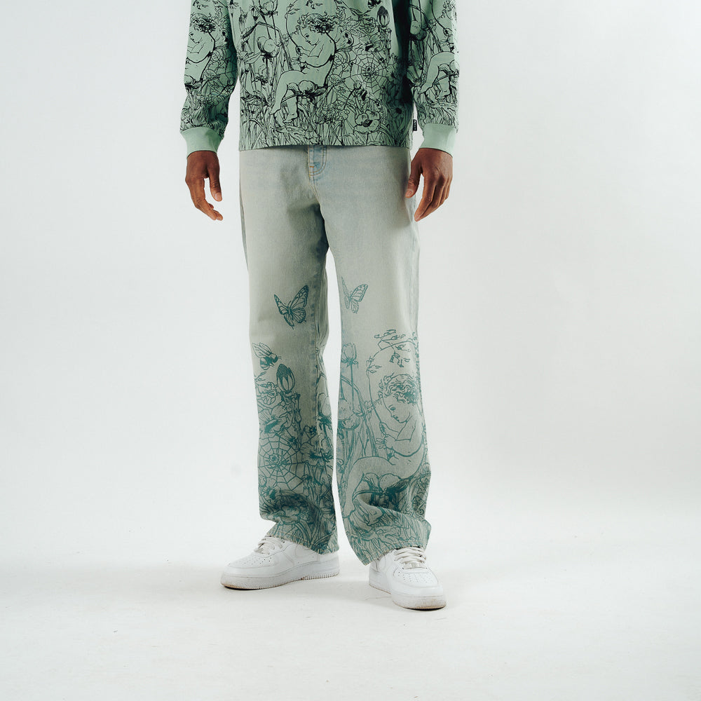 SYMPHONY LOOSE DENIM PANTS FADED
