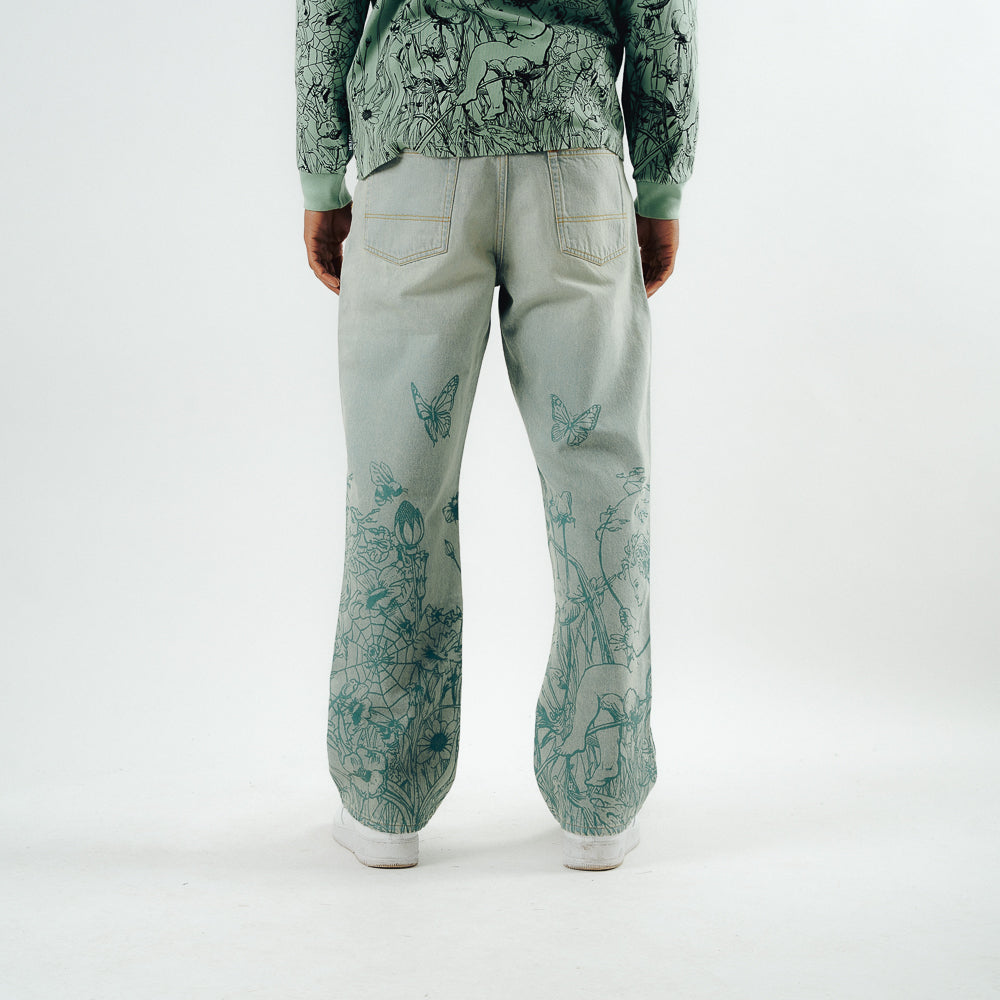 SYMPHONY LOOSE DENIM PANTS FADED