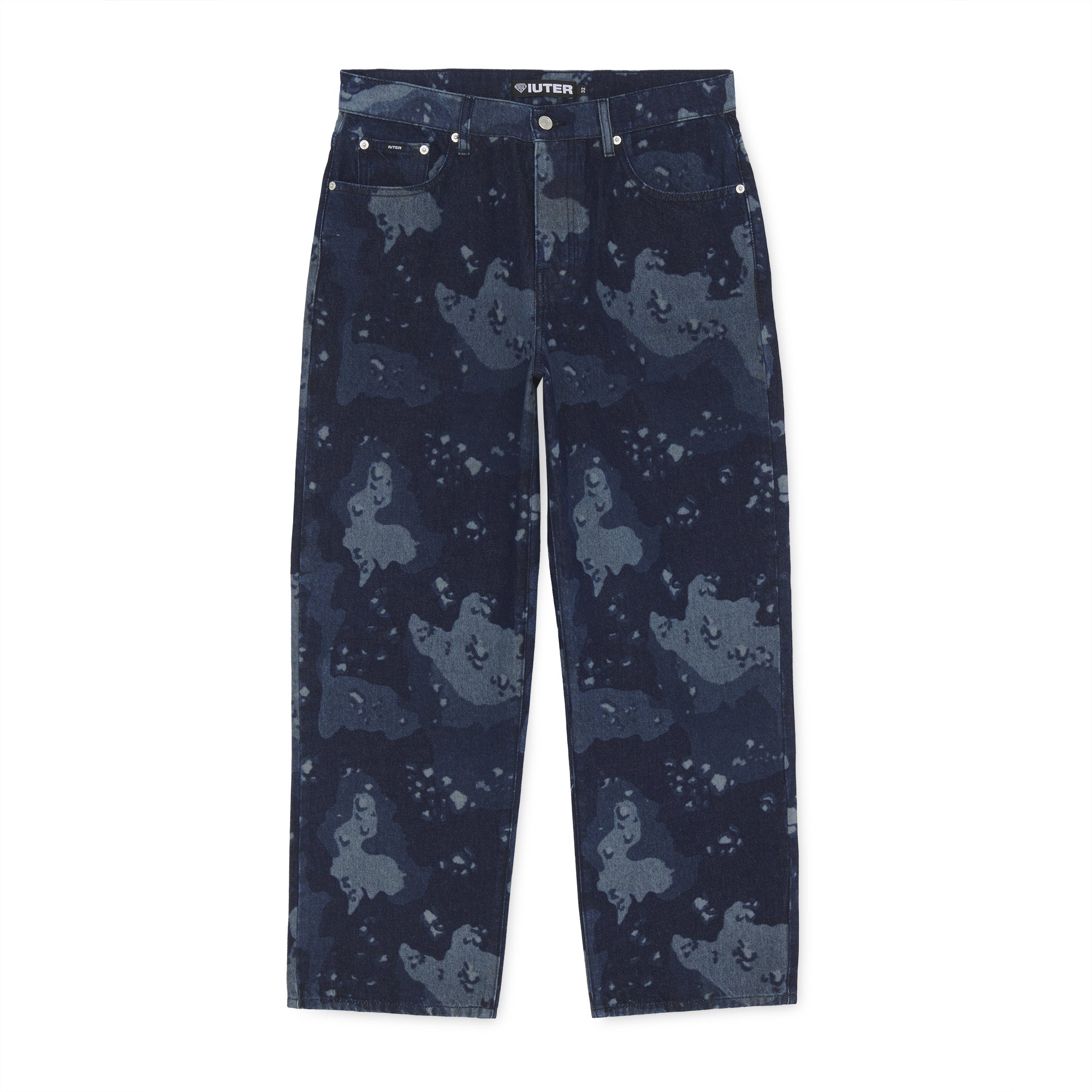 CHOCO CHIP BAGGY DENIM PANTS BLUE