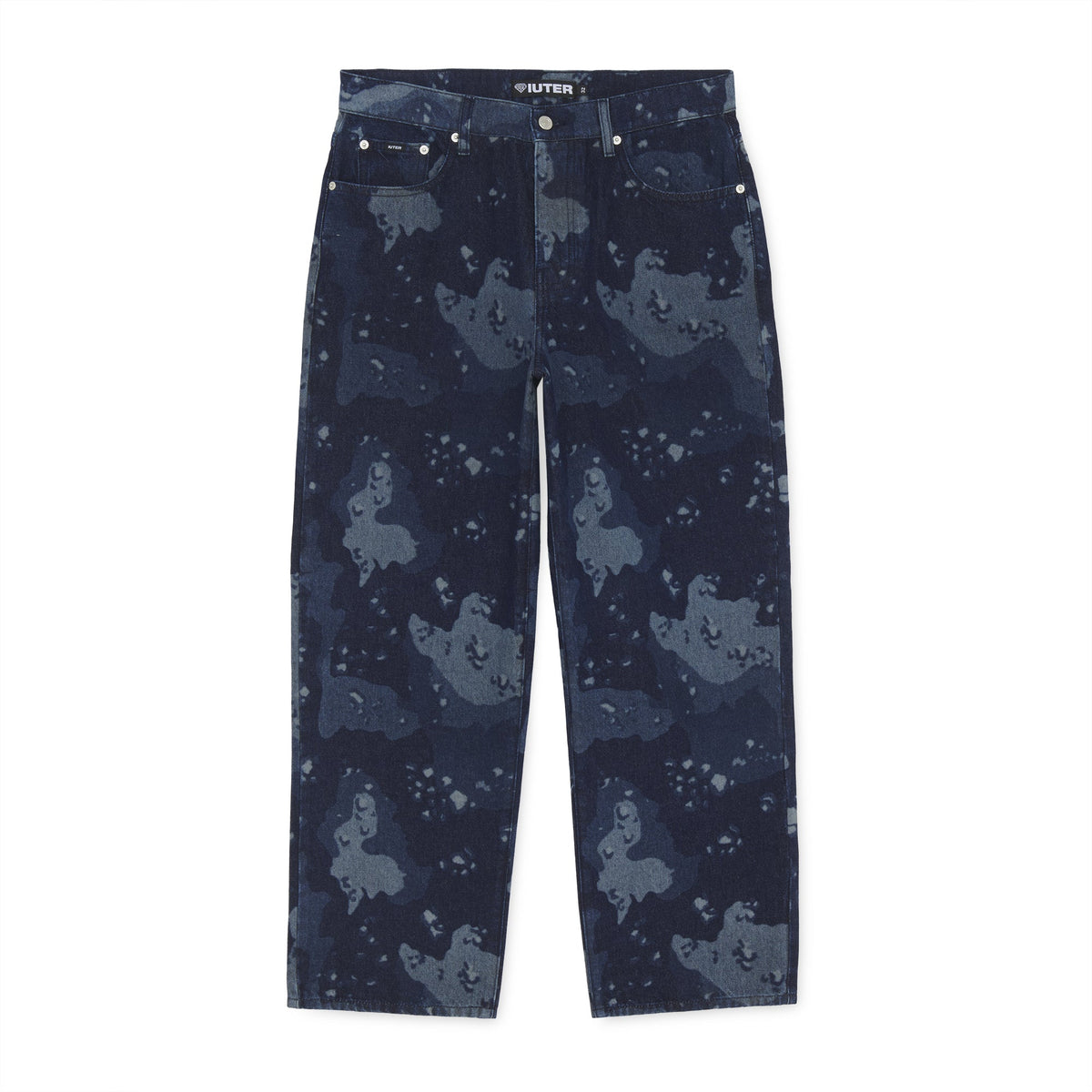 CHOCO CHIP BAGGY DENIM PANTS BLUE