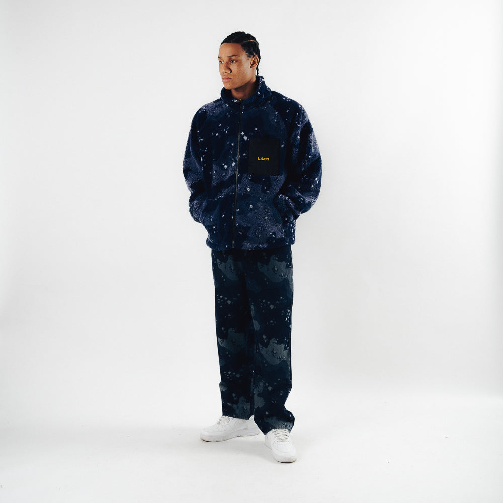 CHOCO CHIP BAGGY DENIM PANTS BLUE