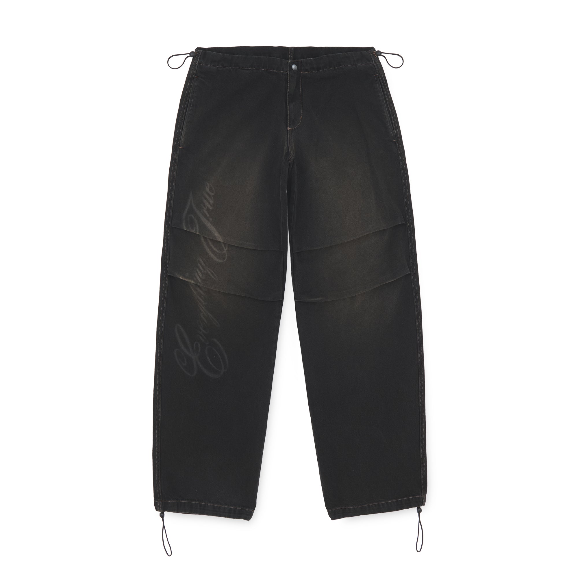 TRUE PARACHUTE DENIM PANTS BROWNDYED
