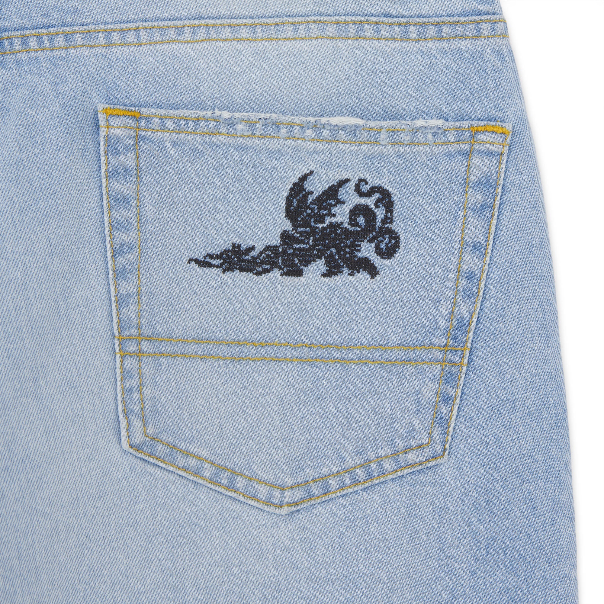 COURAGE BAGGY DENIM PANTS BLUEDST