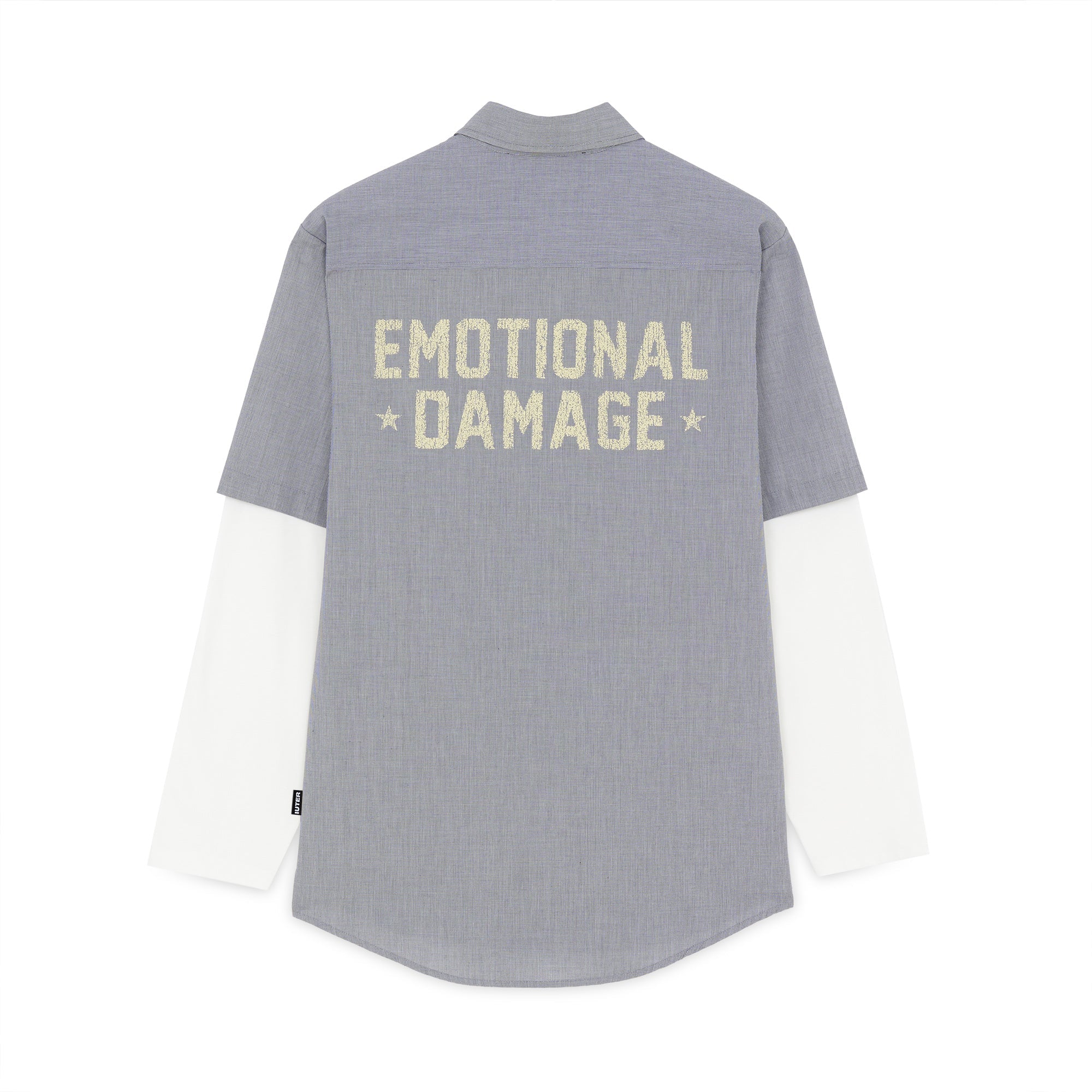 DAMAGE DOUBLE LS SHIRT BLACK