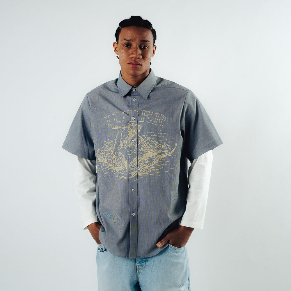 DAMAGE DOUBLE LS SHIRT BLACK