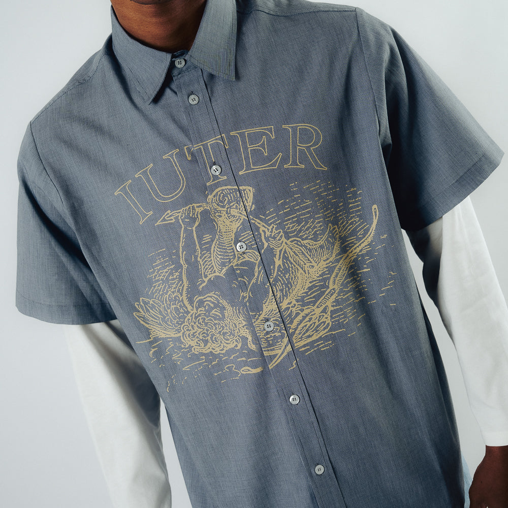 DAMAGE DOUBLE LS SHIRT BLACK