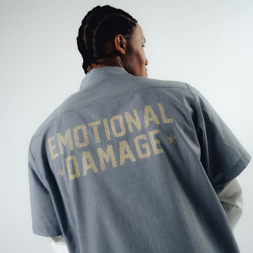 DAMAGE DOUBLE LS SHIRT BLACK