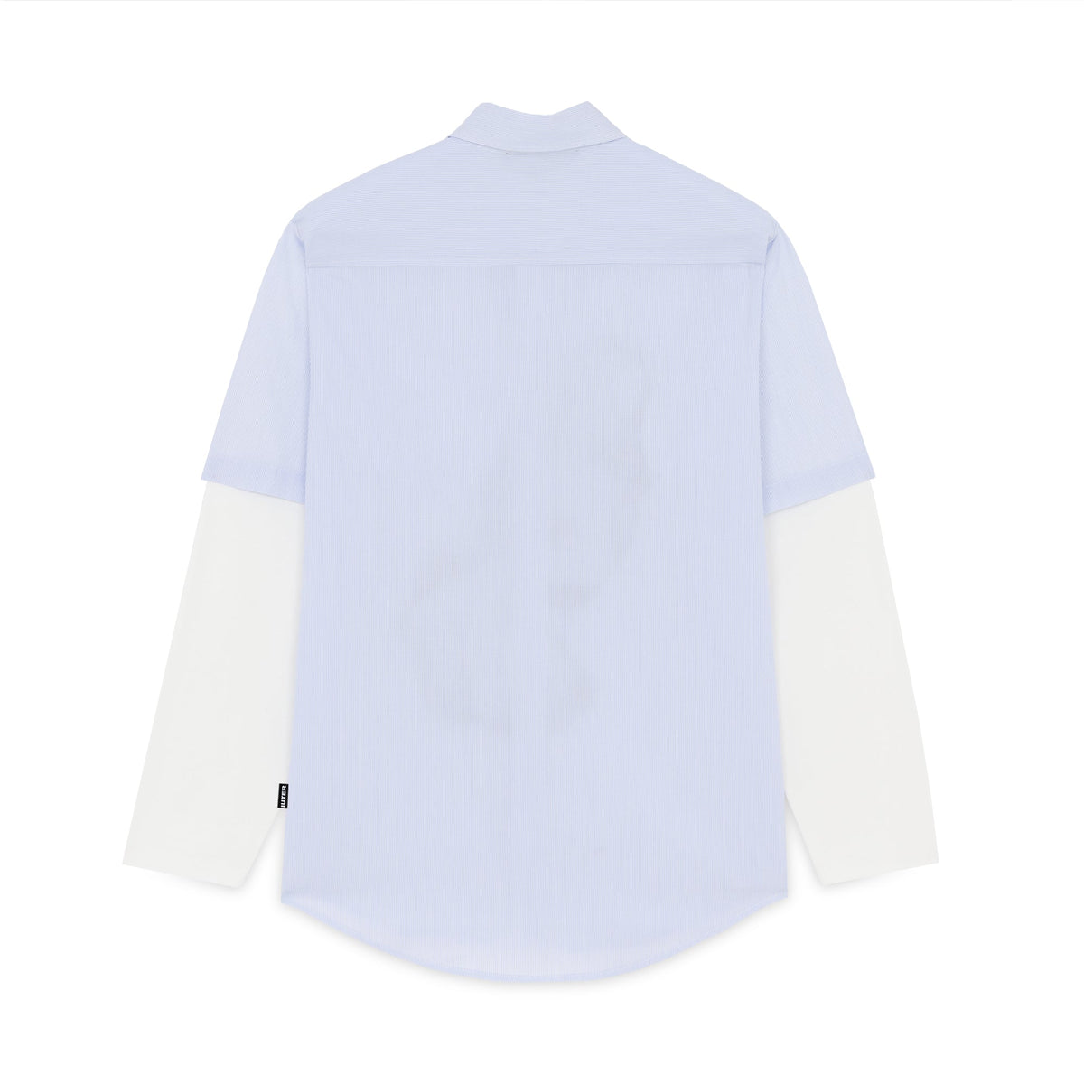 PLUSH DOUBLE LS SHIRT BLUE