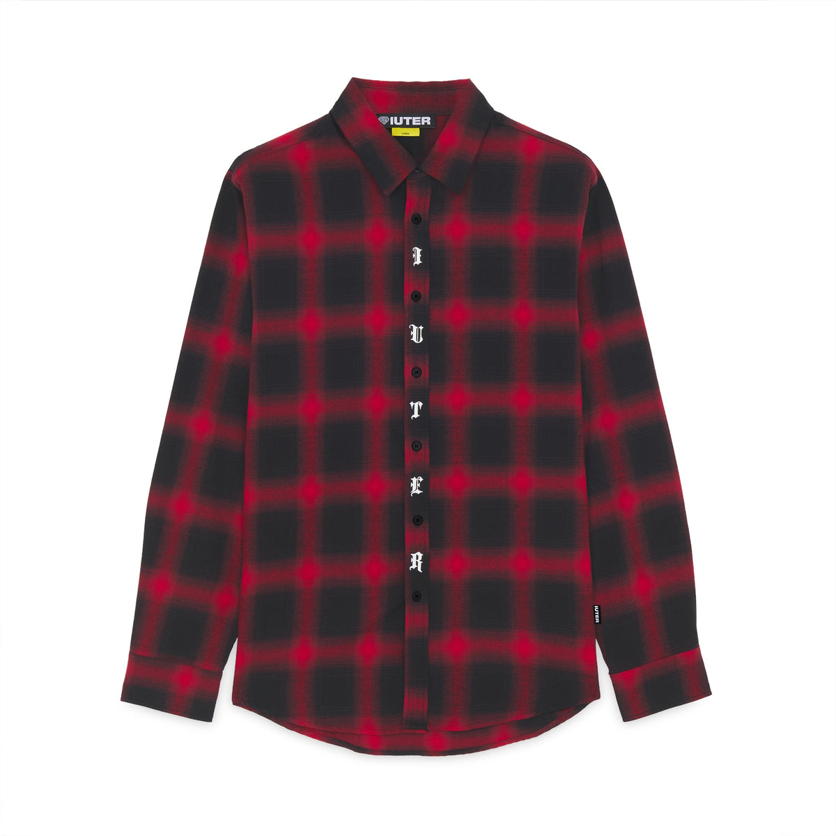FALLEN LOVE CHECKED L/S SHIRT RED