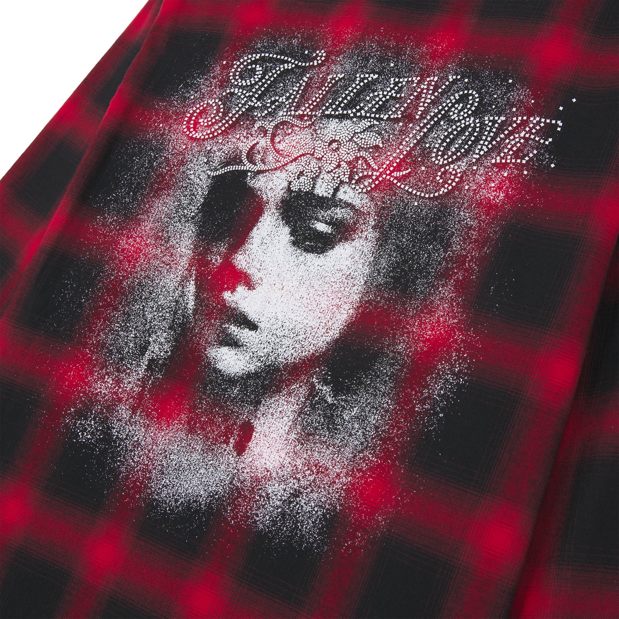 FALLEN LOVE CHECKED L/S SHIRT RED