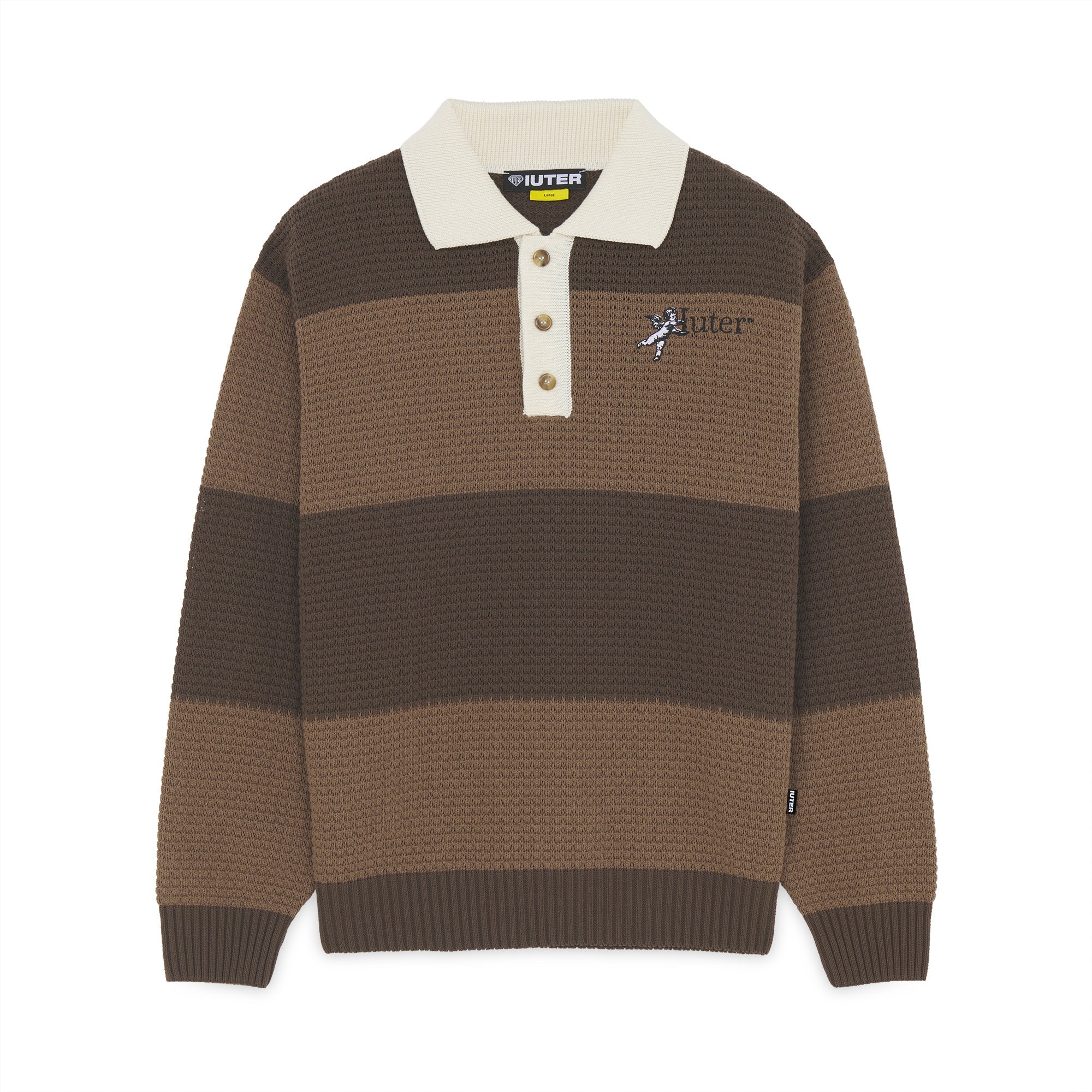 SOULS KNIT POLO BROWN