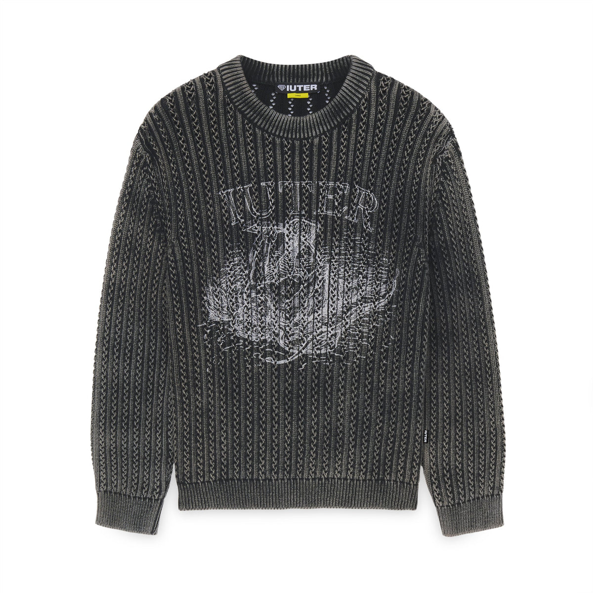 DAMAGE MARBLE JUMPER BLACK