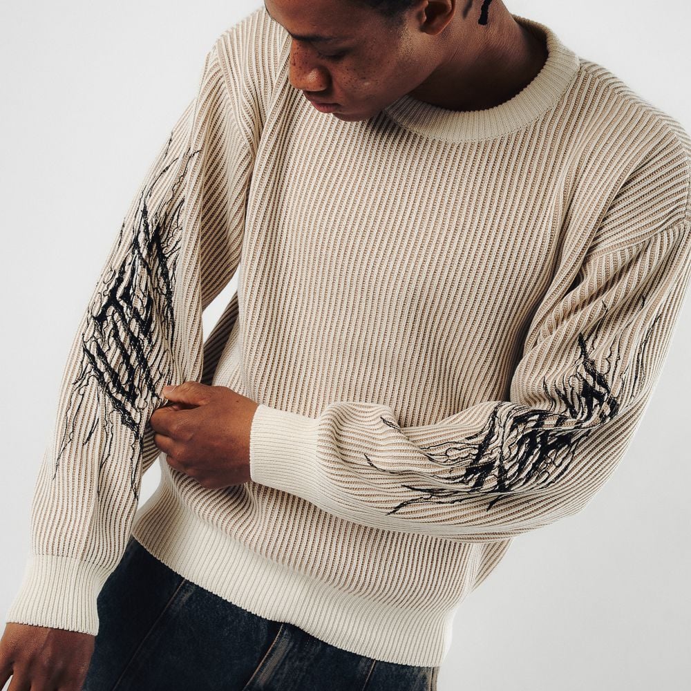 TRIBAL JUMPER IVORY