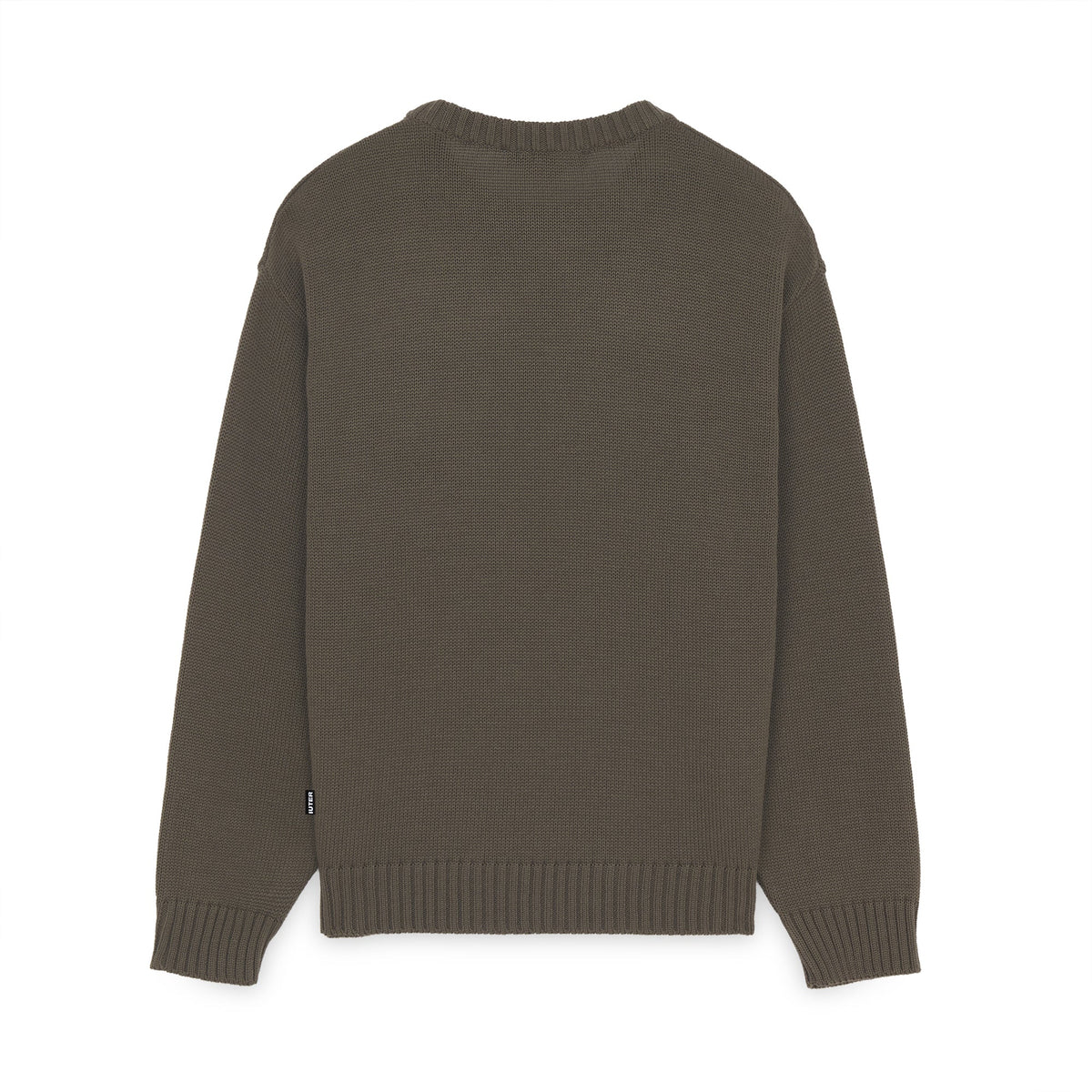 LINKS LOGO KNIT SWEATER BROWN