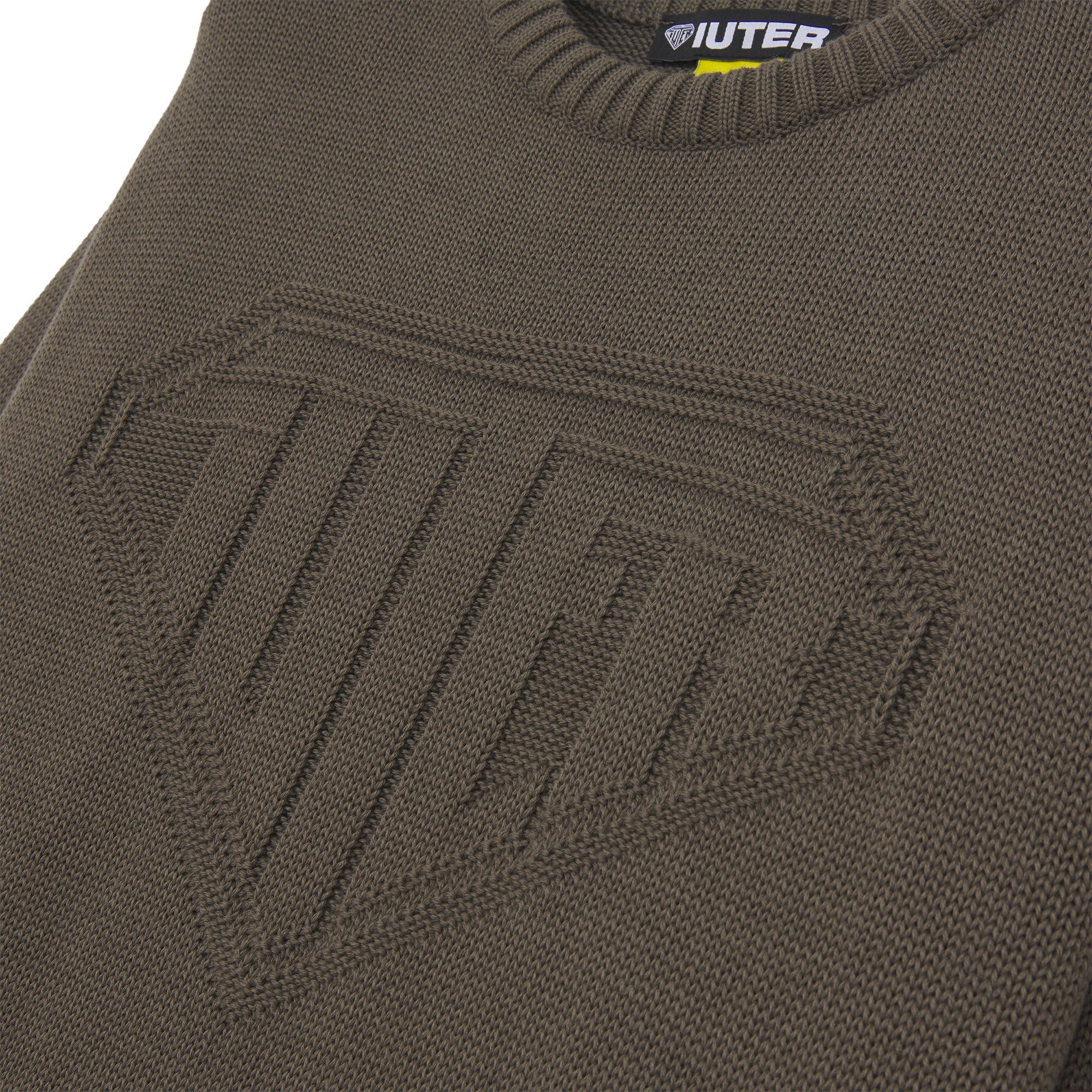 LINKS LOGO KNIT SWEATER BROWN