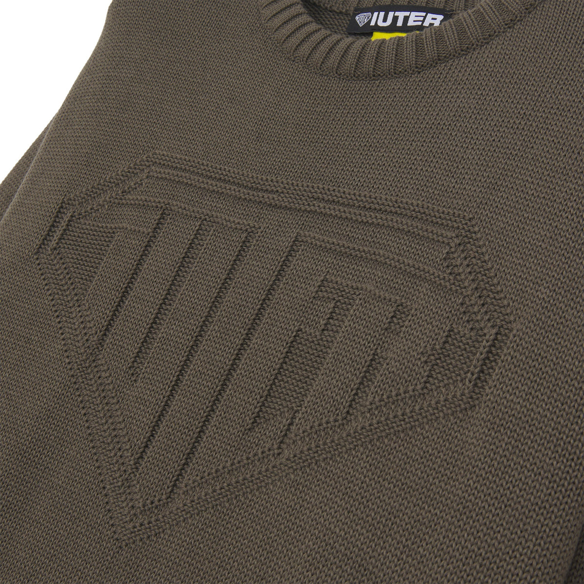LINKS LOGO KNIT SWEATER BROWN