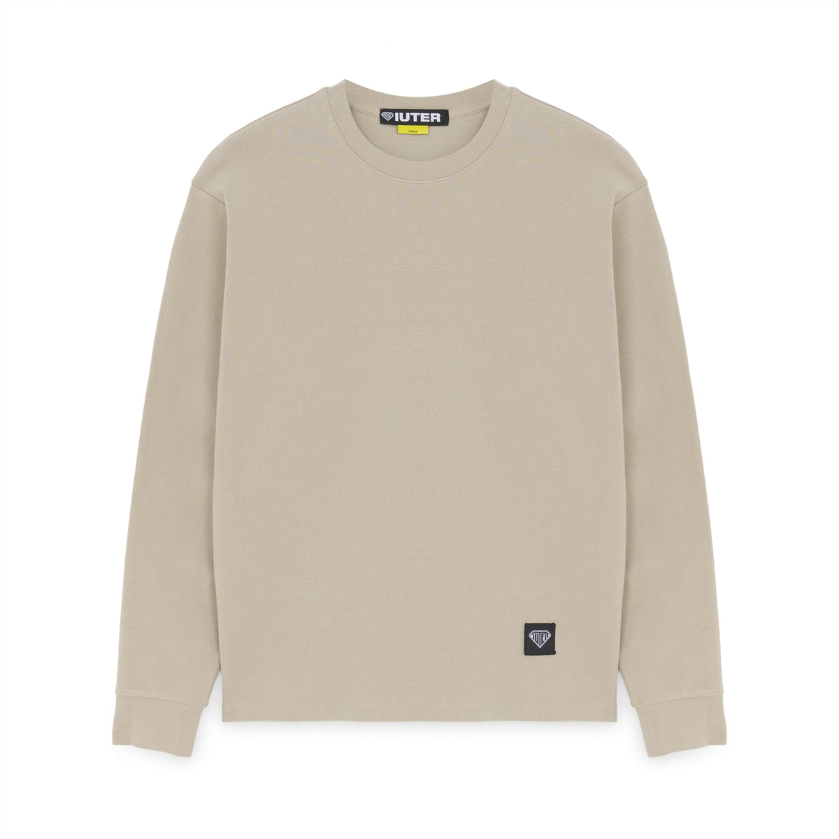 LABEL RIBBED LS TEE STRING