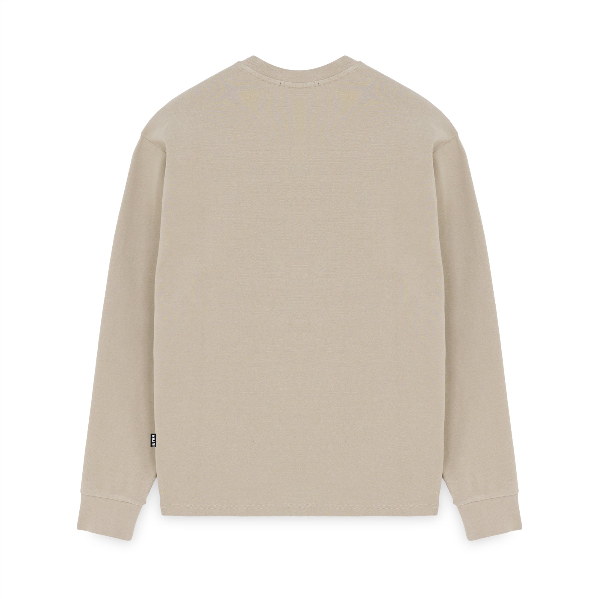 LABEL RIBBED LS TEE STRING