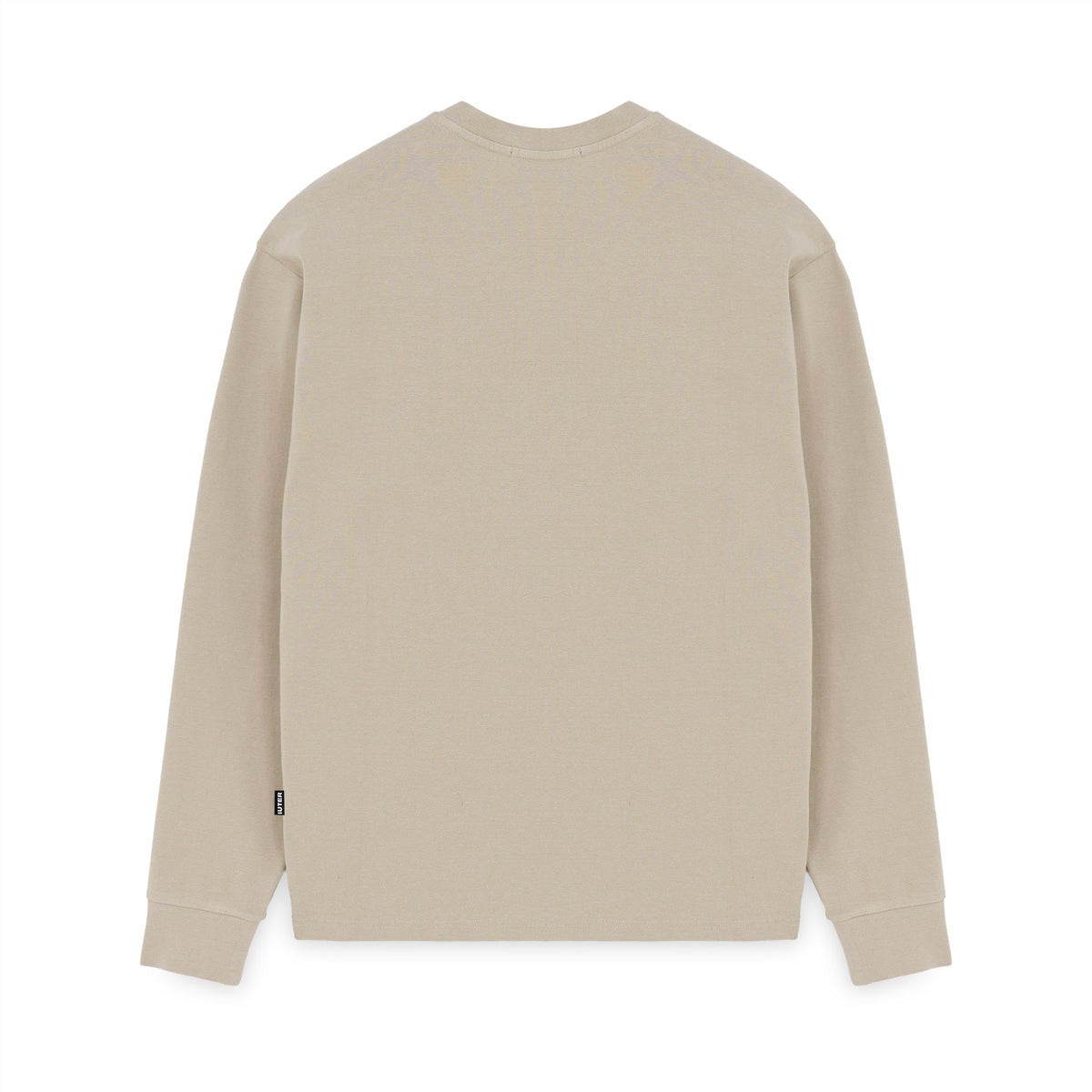 LABEL RIBBED LS TEE STRING