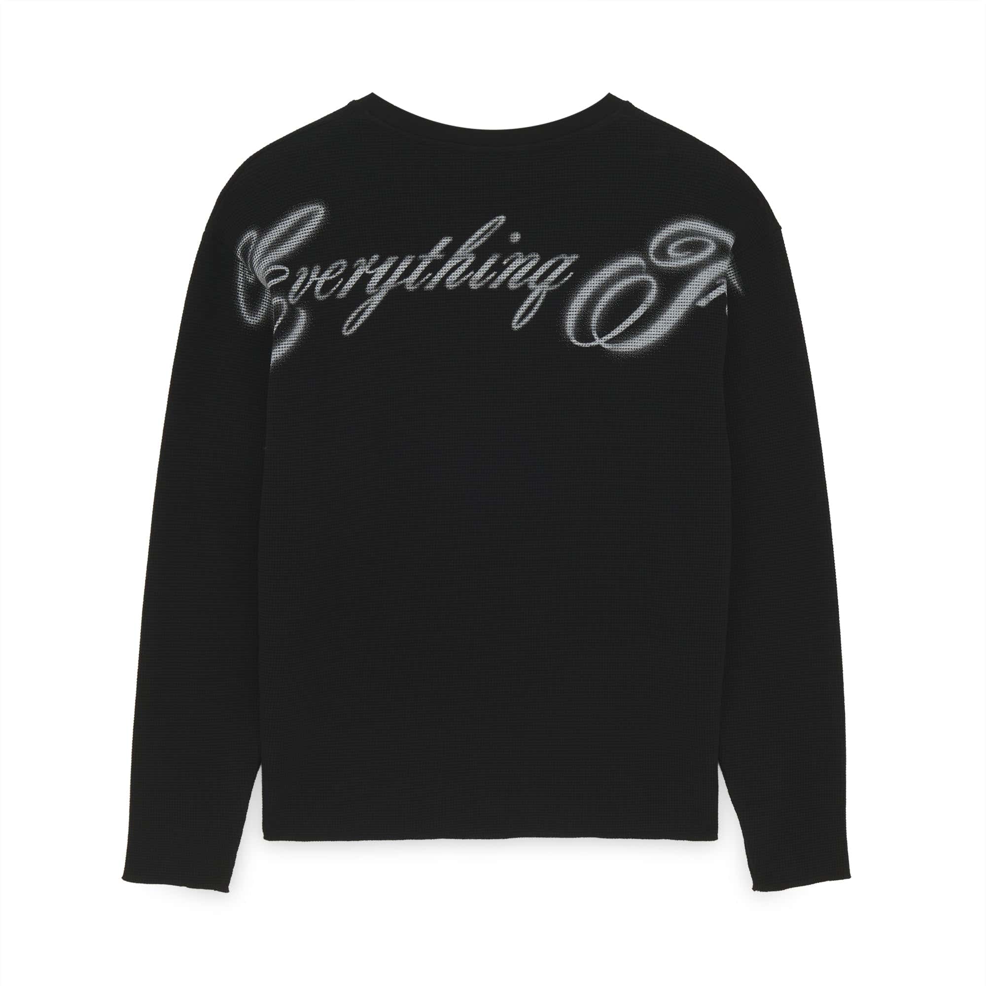 TRUE WAFFLE LS TEE BLACK