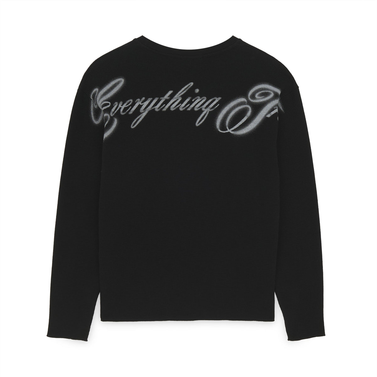 TRUE WAFFLE LS TEE BLACK
