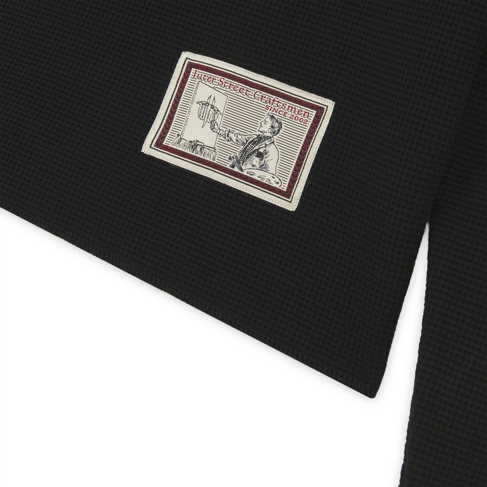 TRUE WAFFLE LS TEE BLACK