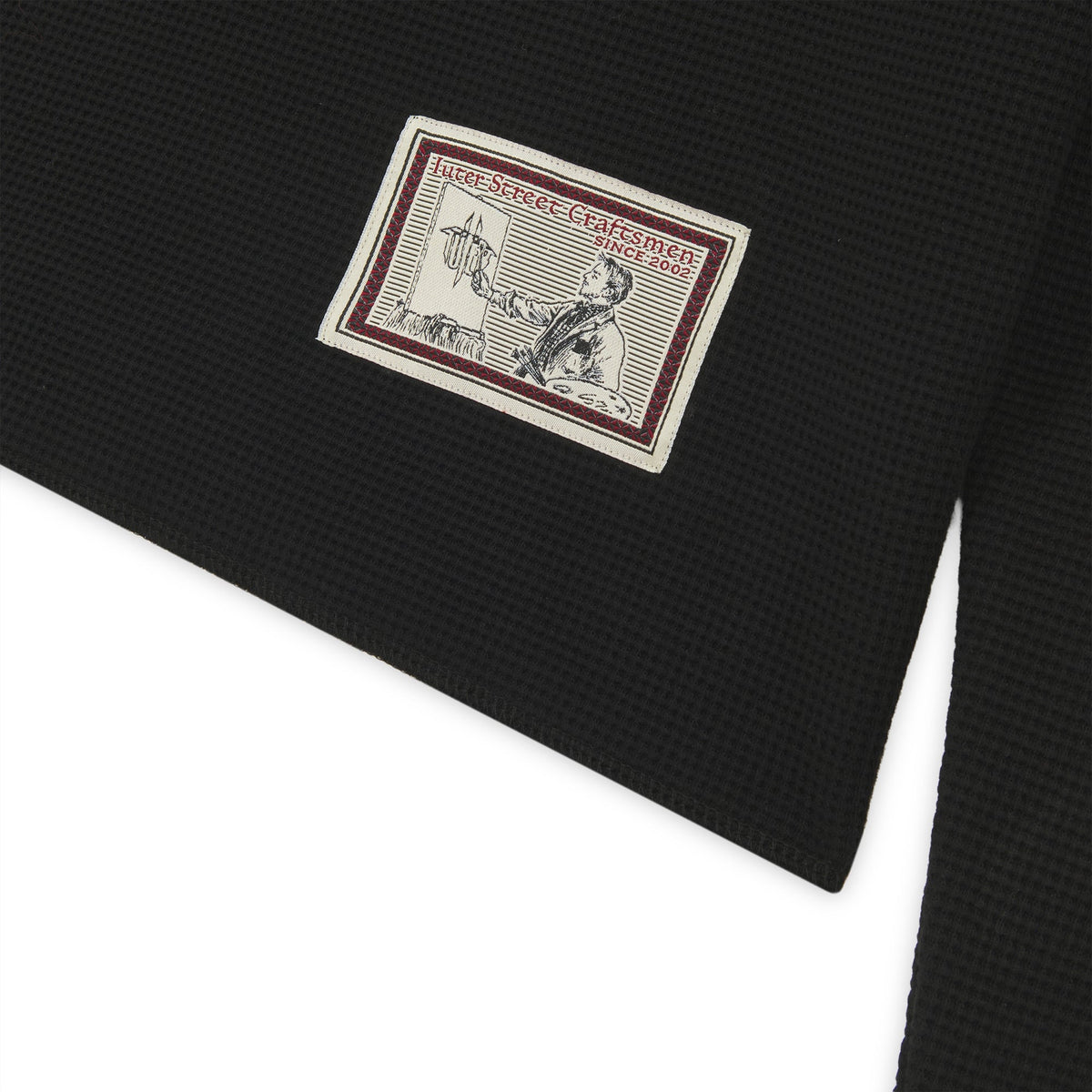 TRUE WAFFLE LS TEE BLACK