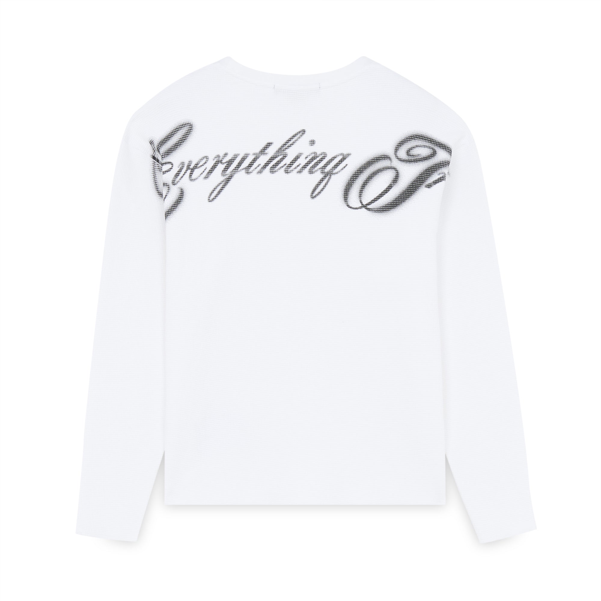 TRUE WAFFLE LS TEE WHITE