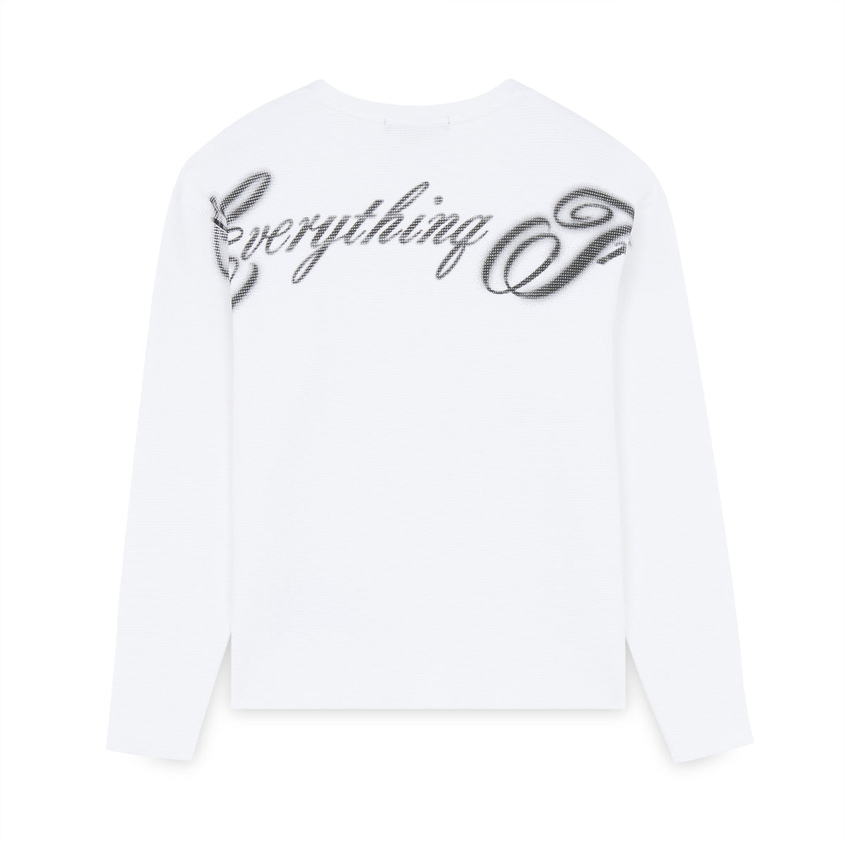 TRUE WAFFLE LS TEE WHITE