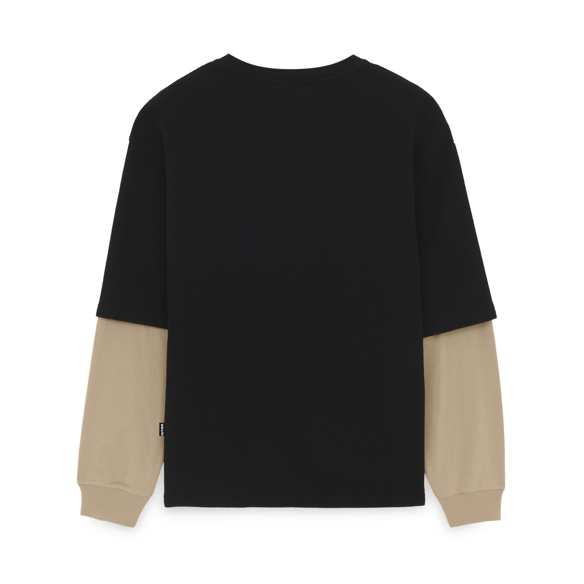 HOPE DOUBLE SLEEVE LS TEE BLACK