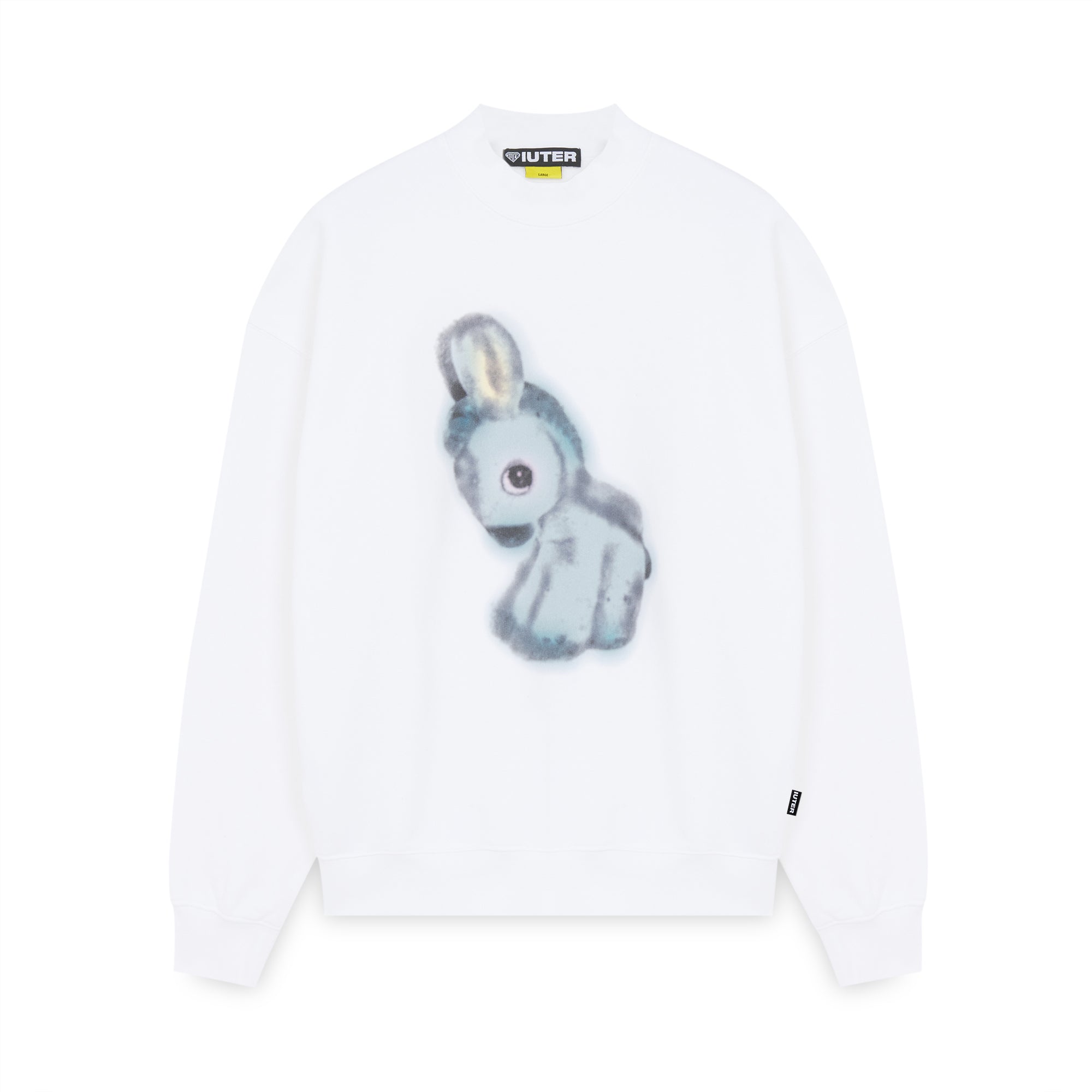 PLUSH MOCKNECK SWEATSHIRT WHITE
