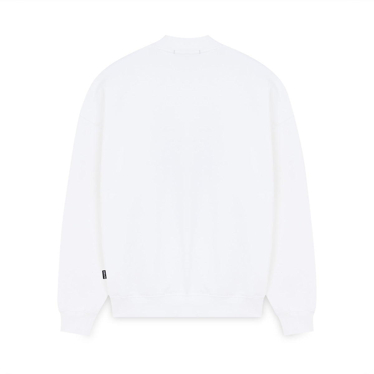 PLUSH MOCKNECK SWEATSHIRT WHITE