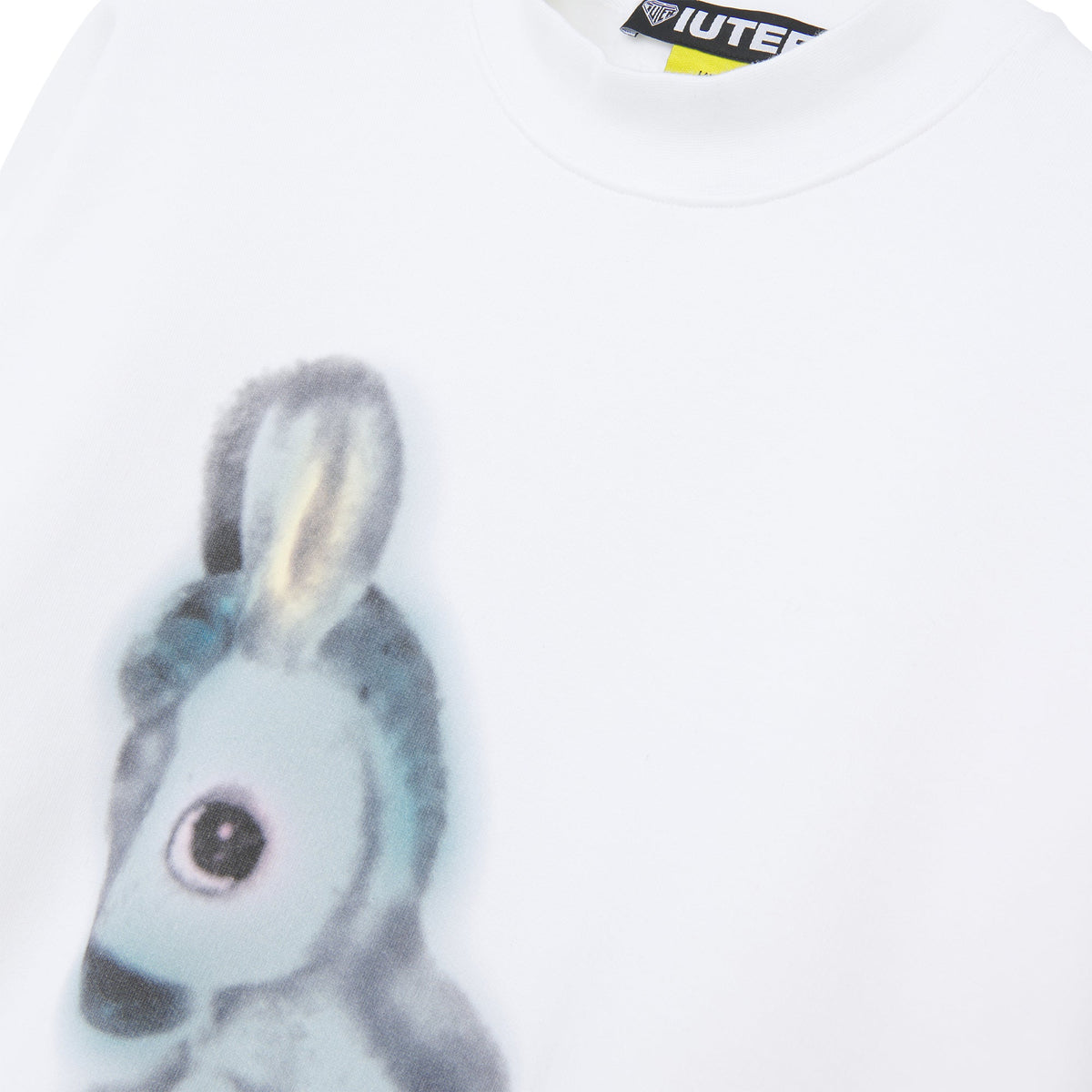 PLUSH MOCKNECK SWEATSHIRT WHITE