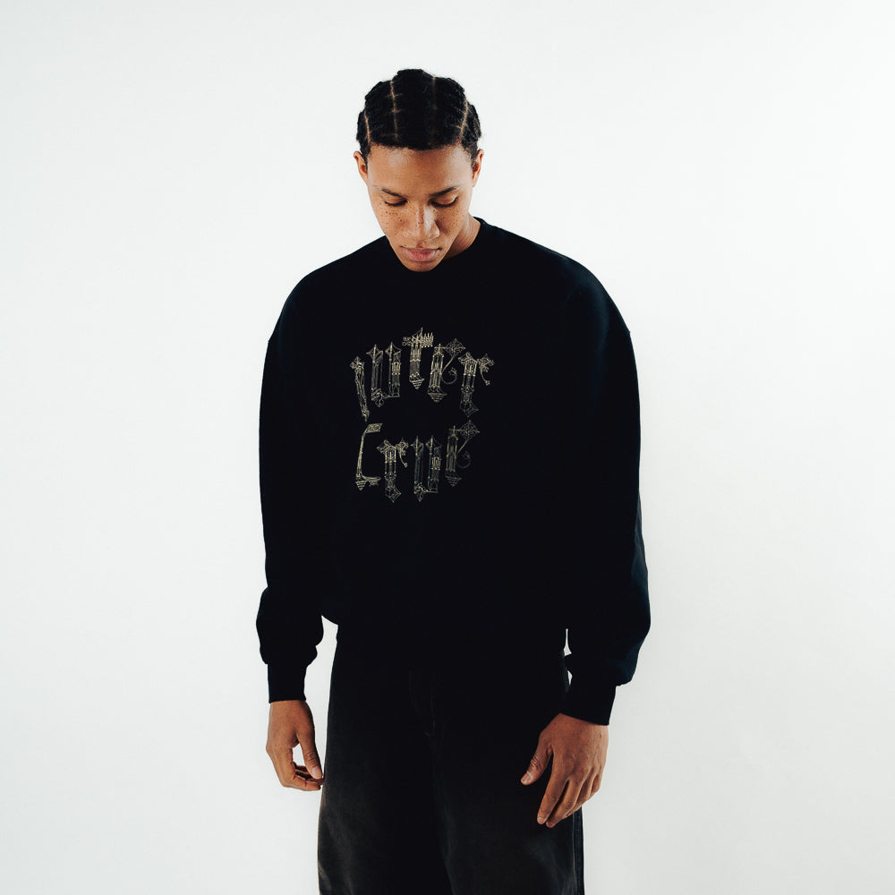 MONUMENTAL CREWNECK BLACK