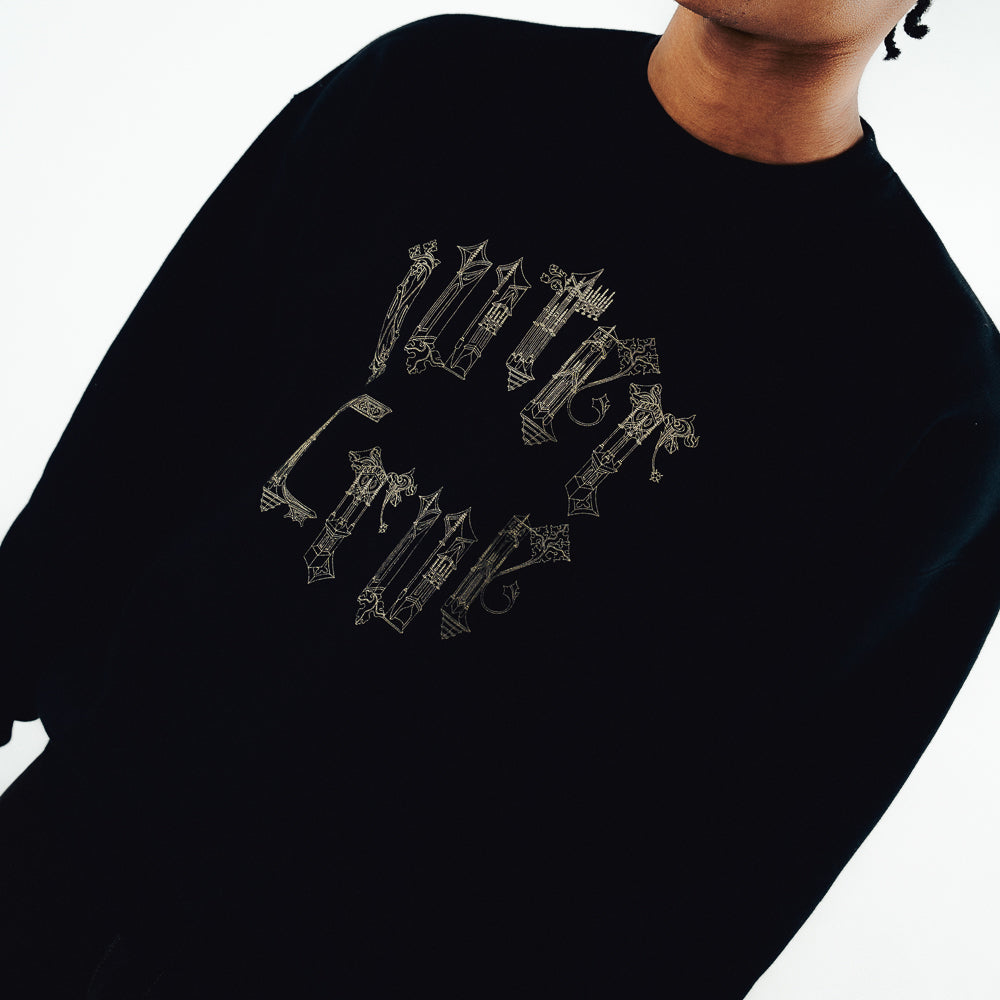 MONUMENTAL CREWNECK BLACK