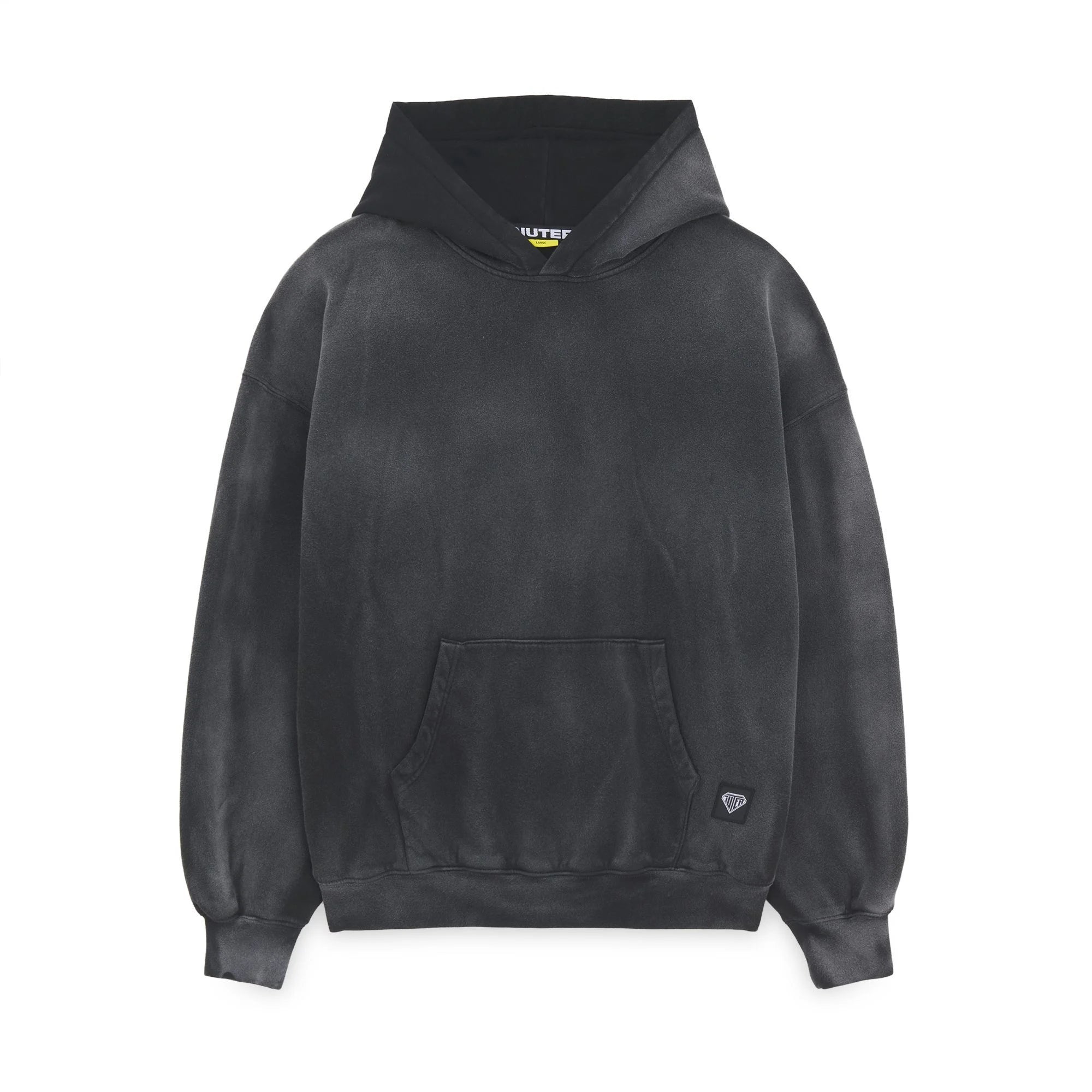 LABEL MARBLE HOODIE MARBLE BLACK