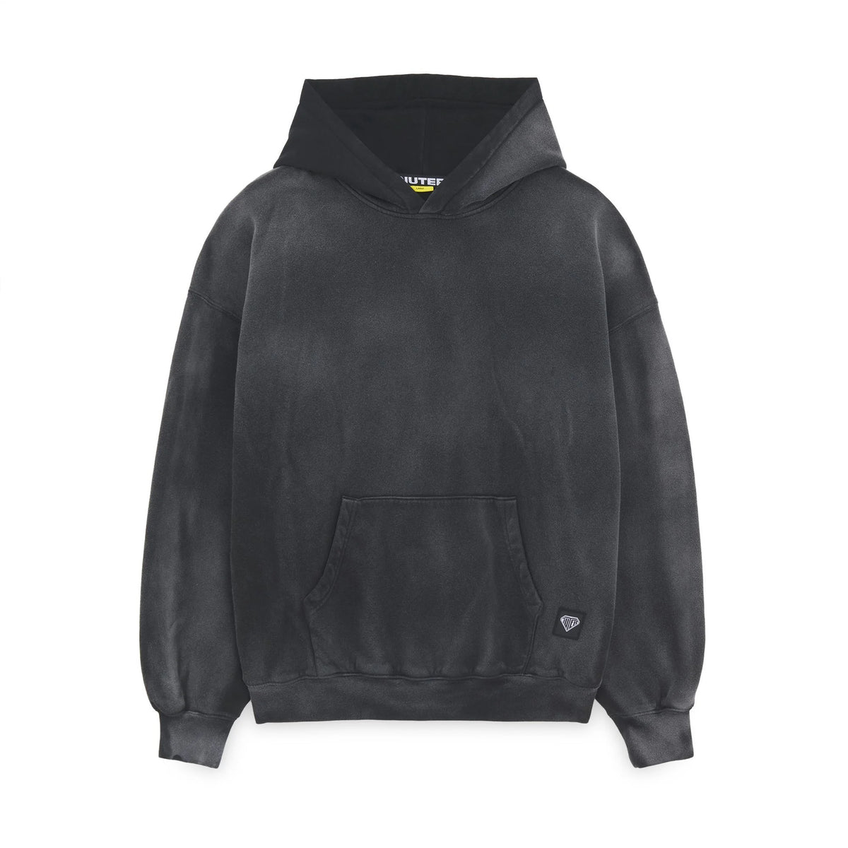 LABEL MARBLE HOODIE MARBLE BLACK