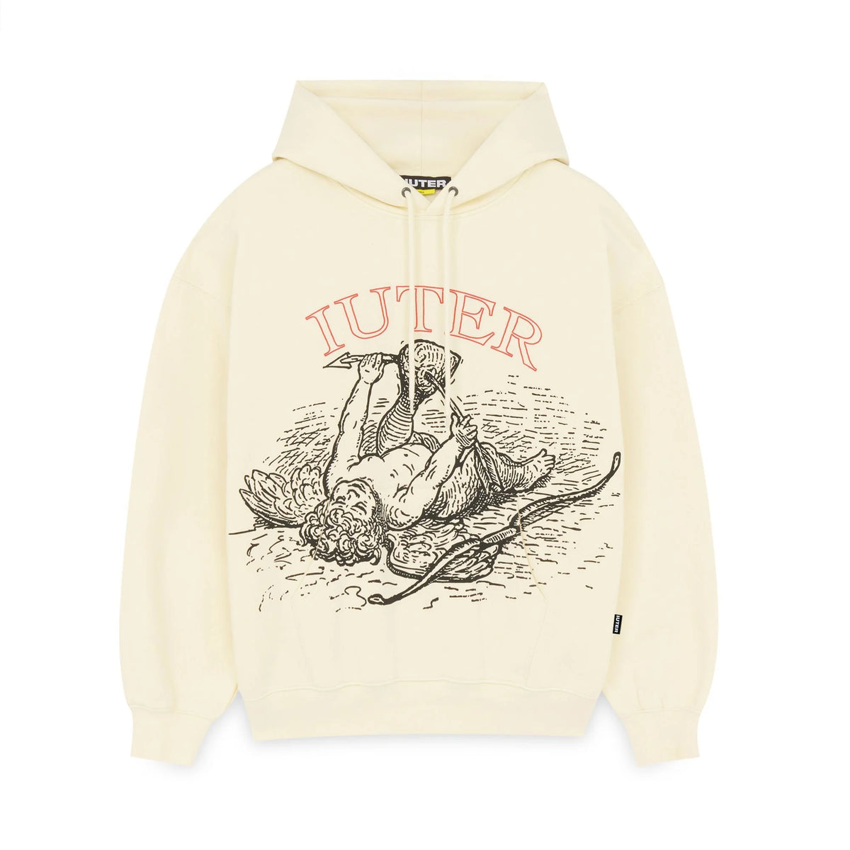 DAMAGE HOODIE IVORY