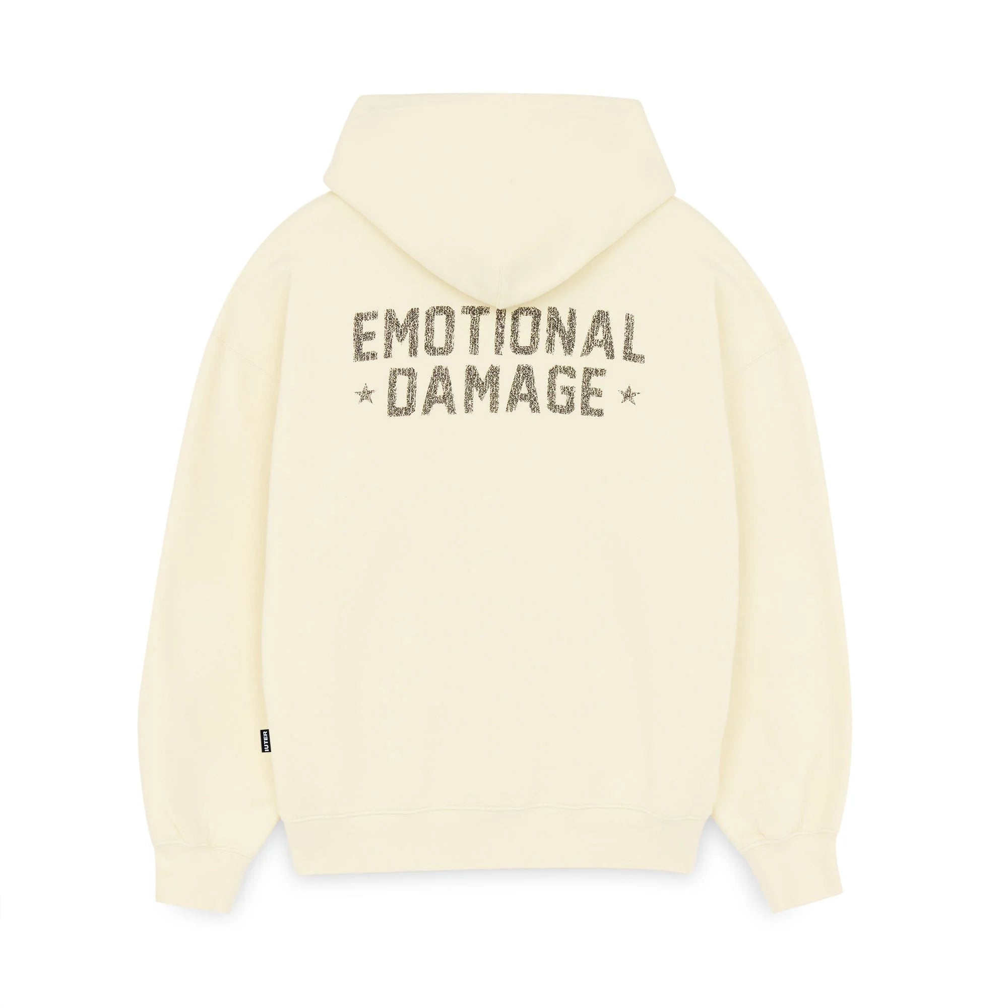 DAMAGE HOODIE IVORY
