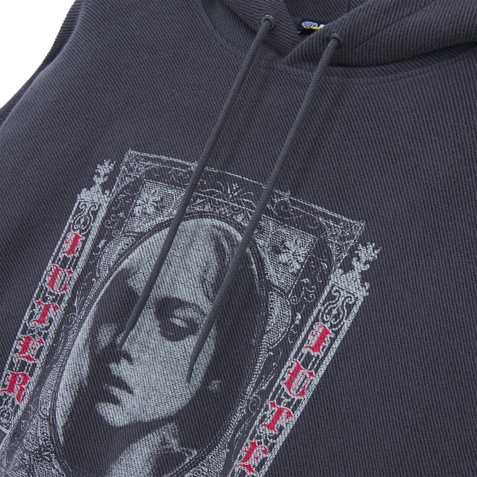 FALLEN LOVE REVERSE HOODIE ASPHALT